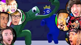 GAMERS REACT TO BLUE and GREEN FIRST APPEARANCE in RAINBOW FRIENDS 2