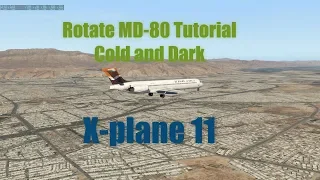 [persian version] X-plane 11 Rotate sim boeing md-80 full tutorial cold and dark