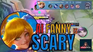 MLBB AI Fanny is Scary - AFK Fanny Gameplay is Better Than You & Better Than the Top Global Fanny