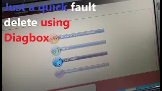 Just a quick fault removal using Diagbox