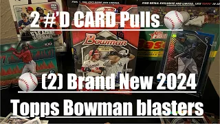 ⚾️*NEW* (2) 2024 Topps Bowman blaster 📦 2 #’d card 💪🏾 #ToppsBowman