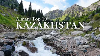 TOP 10 beautiful places near Almaty, Kazakhstan. Which you may not have known about. What to see?