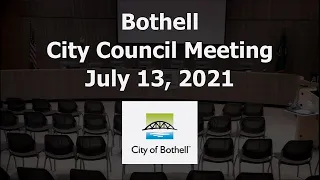 Bothell City Council Meeting - July 13, 2021