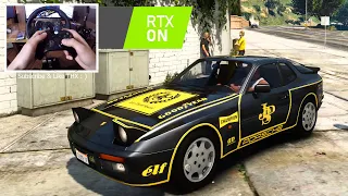 Porsche 944 Turbo 1989 - GTA V | Logitech G29 🔥 Reshade RTX + Graphic Mod