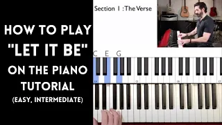 The Beatles- Let It Be- Piano Tutorial (Easy-Intermediate)