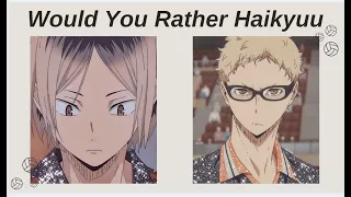 haikyuu would you rather