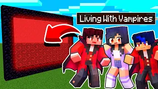 How To Make A Portal To The Aphmau Living With VAMPIRES Dimension In Minecraft