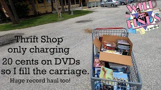 Thrift Store DVD Hunting + Huge Record Haul