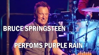 BRUCE SPRINGSTEEN PERFOMS 'PURPLE RAIN' AT BROOKLYN CONCERT