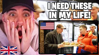 Brit Reacts to Brits try the best Bagels in New York!