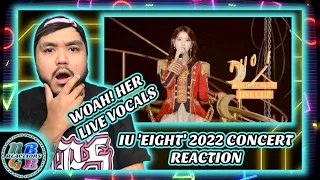 FIRST TIME REACTION to [IU] 'eight' (2022 IU Concert 'The Golden Hour: Under The Orange Sun') (NBGB)