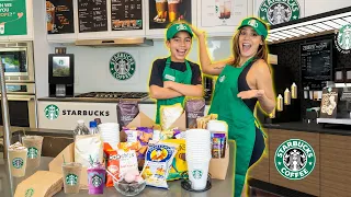 We OPENED Our Own STARBUCKS At Home! **Dream Come True!** | The Royalty Family