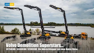 Volvo Demolition Superstars. Volvo Abbruchbagger EC750EHR - EC480EHR - EC380EHR im Einsatz...