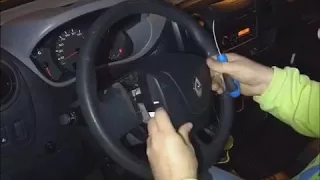 How to remove steering wheel + AIRBAG Renault Master 2012