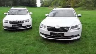 Der neue SKODA Superb Combi III im Vergleich zum Combi II.