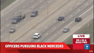 Watch Live: Suspect leads police on chase through Dallas County