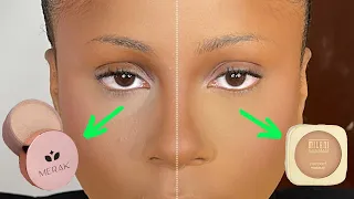 How To SET UNDER EYES WITH A PRESSED POWDER AND A SETTING LOOSE POWDER