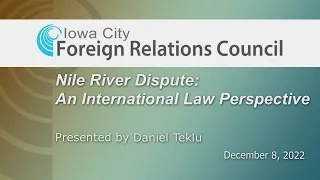 ICFRC: Nile River Dispute: An International Law Perspective