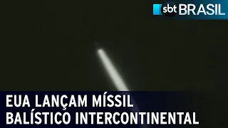 Estados Unidos realizam teste com míssil balístico intercontinental | SBT Brasil (16/08/22)