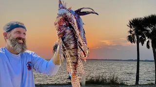 Spearing DEEP Lionfish in the Gulf of Mexico!