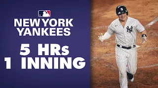 Yankees GO OFF for 5 home runs in 1 inning, including 3 in a row! (Voit, Stanton and more!)