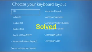 Windows not booting up after BIOS update (win 10 or 11); Stuck on - Choose your keyboard layout...