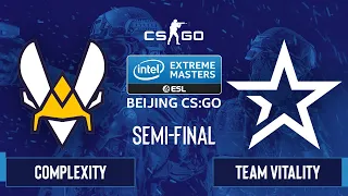CS:GO - Complexity vs. Team Vitality [Mirage] Map 2 - IEM Beijing 2020 Online - Semi-final - EU