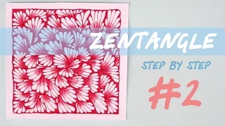 ZENTANGLE step by step | tutorial #2