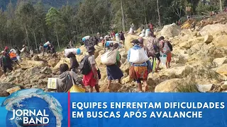 Equipes seguem procurando vítimas de deslizamento em Papua Nova Guiné | Jornal da Band