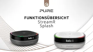 Pure StreamR Splash Funktionsübersicht