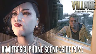 RESIDENT EVIL Village Dimitrescu Phone Scene in Third Person View (Side POV)