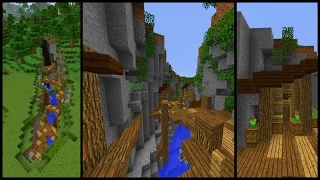 How to make a Minecraft RAVINE Town!