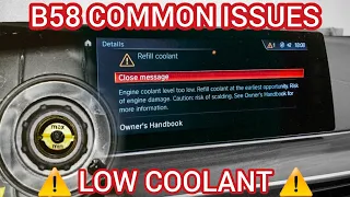 Low Coolant Warning - Common B58 Issues