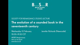 The evolution of a sounded book in the seventeenth century