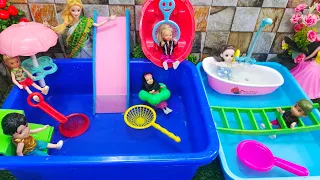 Swimming pool Jolly bathing time🥶😁/Barbie show tamil