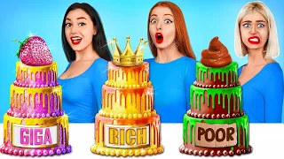 Rich vs Poor vs Giga Rich Food Challenge | Expensive vs Cheap Sweets War by Turbo Team