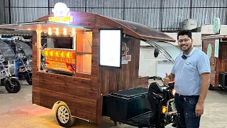 Puchka stall on the wheels | Electronic Golgappa Stall on E Rickshaw | Food Cart Makers Vcrea8