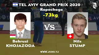 Беҳрузи ХОҶАЗОДА vs Nils STUMP, -73 kg, Repechage, Tel Aviv Grand Prix 2020