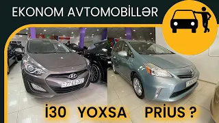 Ekonom avtomobillər Hyundai i30 və Toyota Prius V satılır. İ30 necə maşındır?