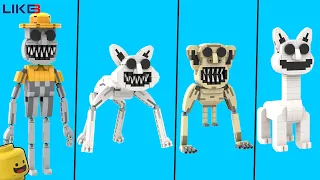 ALL LEGO ZOONOMALY : Zookeepers, Monster smile cat, Monster monkeys, Smile Cat