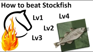 How to beat Stockfish Level 1-4