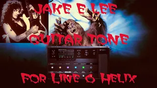 🔴Jake E Lee tone for Line 6 Helix