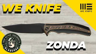 Нож WE Knife Zonda, CPM 20CV, Copper Foil Carbon Fiber / Black Titanium