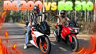 ktm rc 200 vs Rr310 drag race                                                    .@xavierkrish