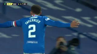 James Tavernier scores in extra time for Rangers against St Johnstone in Scottish Cup quarter finals