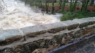 Flooding at Falls of Feugh