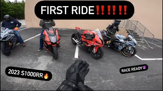 2023 BMW S1000RR FIRST RIDE!! | SMACKDOWNS | (Roll Race Edition)