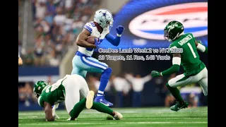 CeeDee Lamb Week 2 Every Target and Catch Dallas Cowboys vs New York Jets NFL 2023