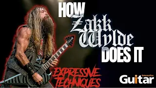 EXPRESSIVE GUITAR TECHNIQUES: HOW ZAKK WYLDE DOES IT! | Pro Level Guitar Technique | Gi Livestream |