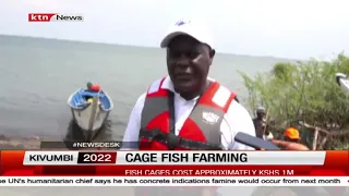 Cage fish farming in Mukuyu Bay Migori County